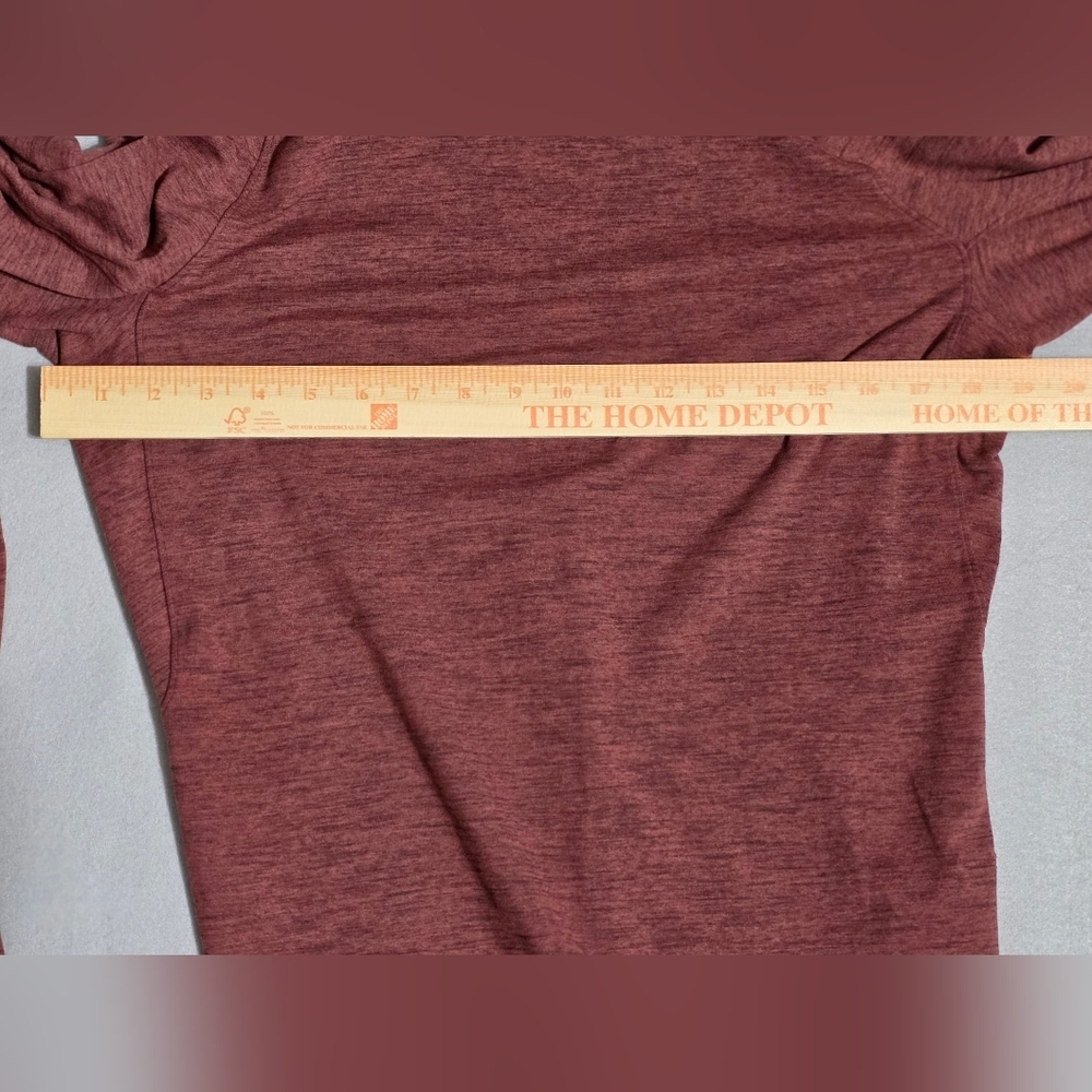 Lululemon Men's Surge Warm Half Zip Pullover – Heathered Brick Red – Size Medium - Picture 10 of 11